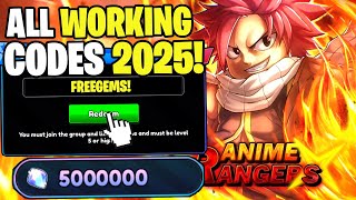 NEW* ALL WORKING CODES FOR ANIME RANGERS X IN 2025! ROBLOX ANIME