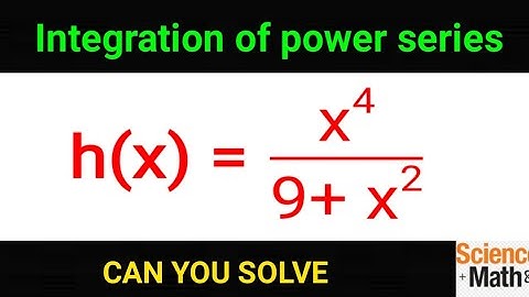 Power Series Representation By Integration - Calculus 2