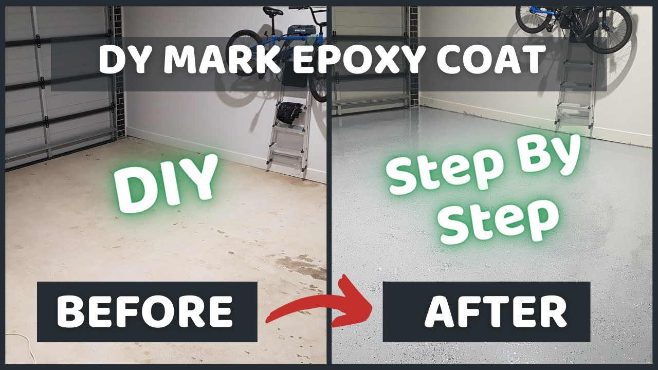 DIY Dy-Mark Garage Floor Epoxy Coat - Step By Step How To Prepare The