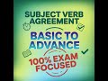 Part -9 Subject-Verb Agreement Rules & Common Errors | SSC CGL, Bank PO, CTET, DSSSB English Grammar