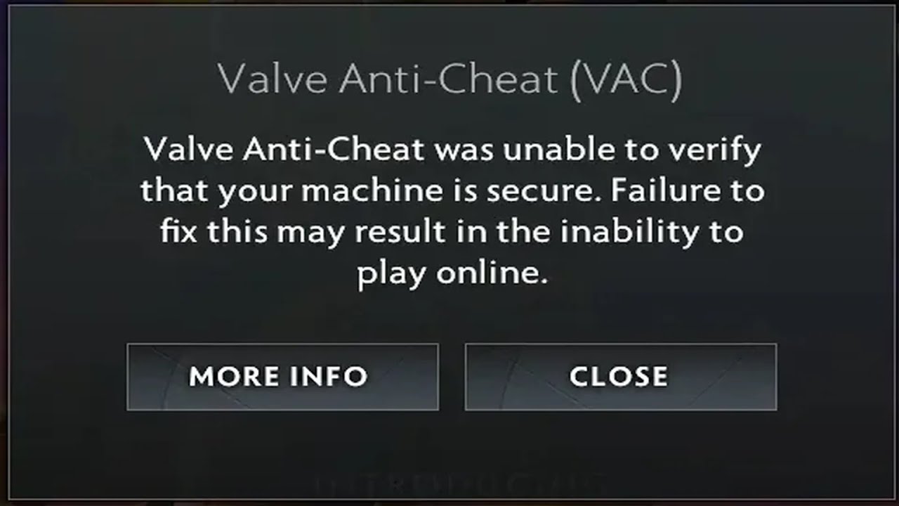 🚰 Valve Anticheat was unable to verify that your machine is secure FIX YouTube