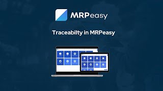 Mrpeasy Demo - Traceability Of Goods