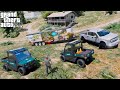 GTA 5 Real Life Mod #274 Ford F-250 Hauling Police John Deere Gators To The Park Ranger Station