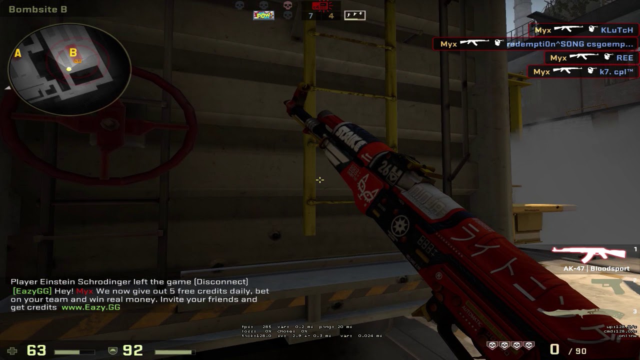 1v5 on retake server