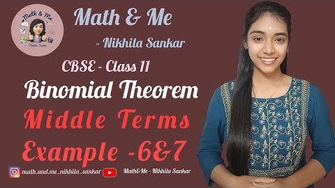 Example 6&7 Binomial theorem Class11#binomial_theorem #theorem #maths #cbse #online #ncert #exam
