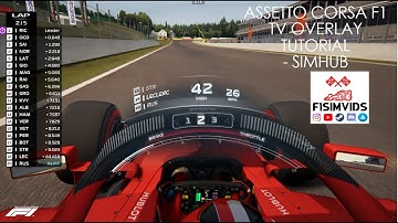 Assetto Corsa SimHub F1 TV Overlay Tutorial