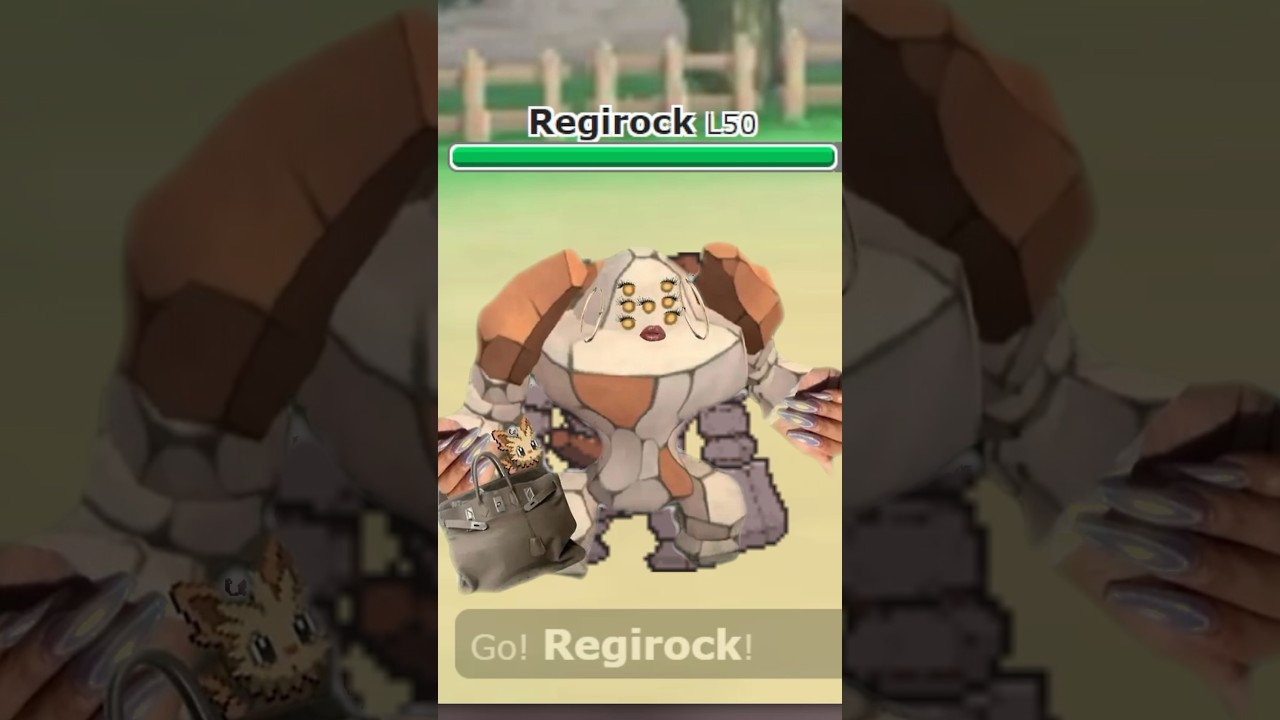 Regirock with a Handbag makes my opponent ragequit