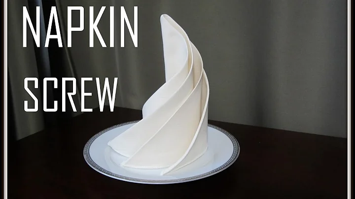 Napkins Folding: Screw Napkin
