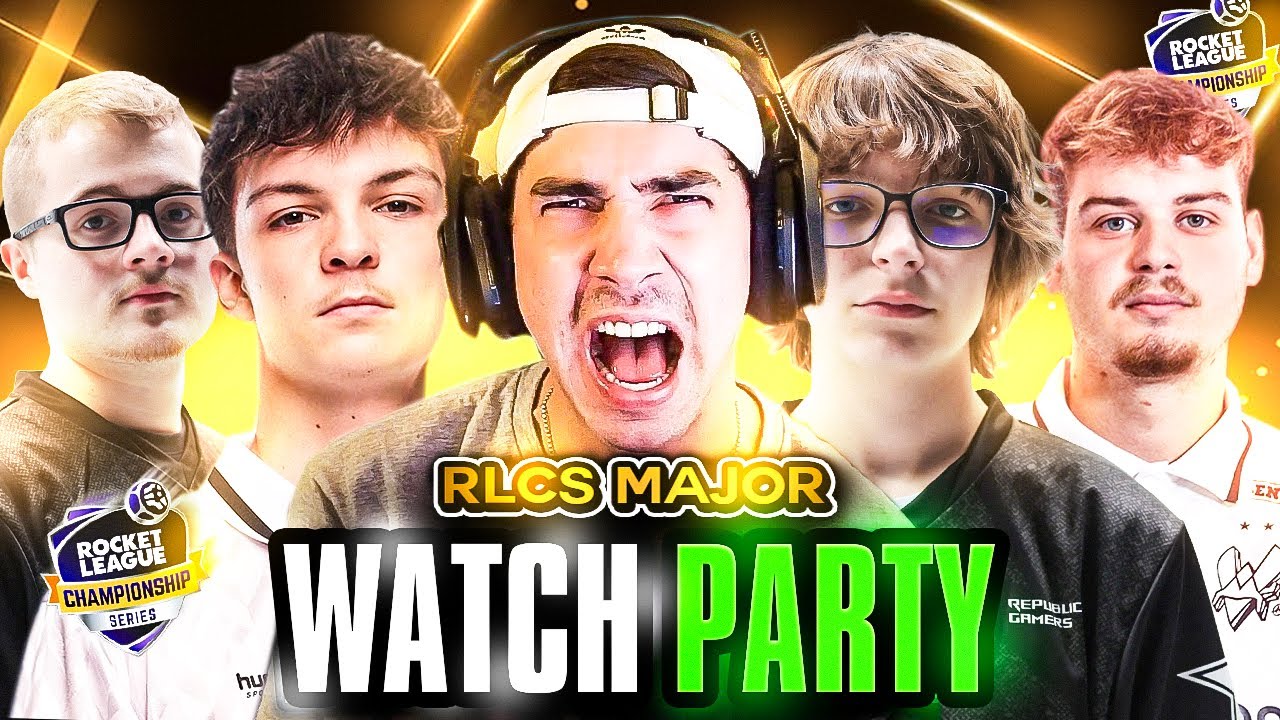 🔴LIVE -🔴LIVE -🚨OFFICIAL RLCS MAJOR WATCH PARTY🚨 DROPS ON (T W I T C H ...