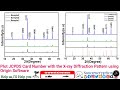 Plot jcpds card no with the xray diffraction pattern using origin software