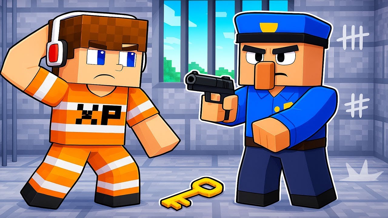 XP vs RENDŐR BÖRTÖN SZÖKÉS A MINECRAFT-BAN! 😱