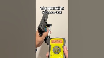 Trigger Pull Weight of the CZ Shadow 2 Optic Ready SA/DA Pistol