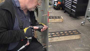 Video 103 Restoration of Lancaster NX611 Year 4.. EK  New Trailing Edge Casting for Wingtip