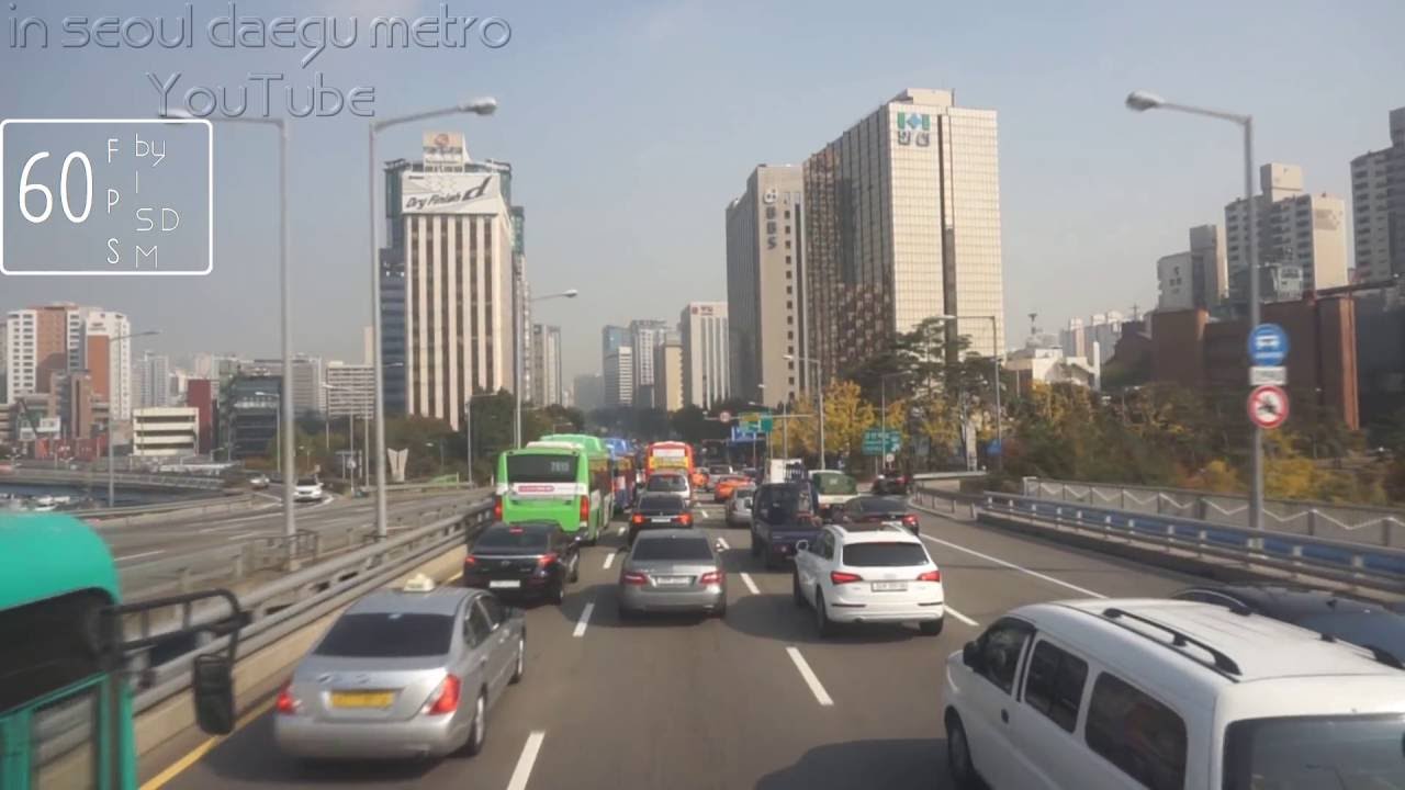 [ISDM]2층버스와버스의 주행영상[1500번+8601번] (타임랩스)(60fps)