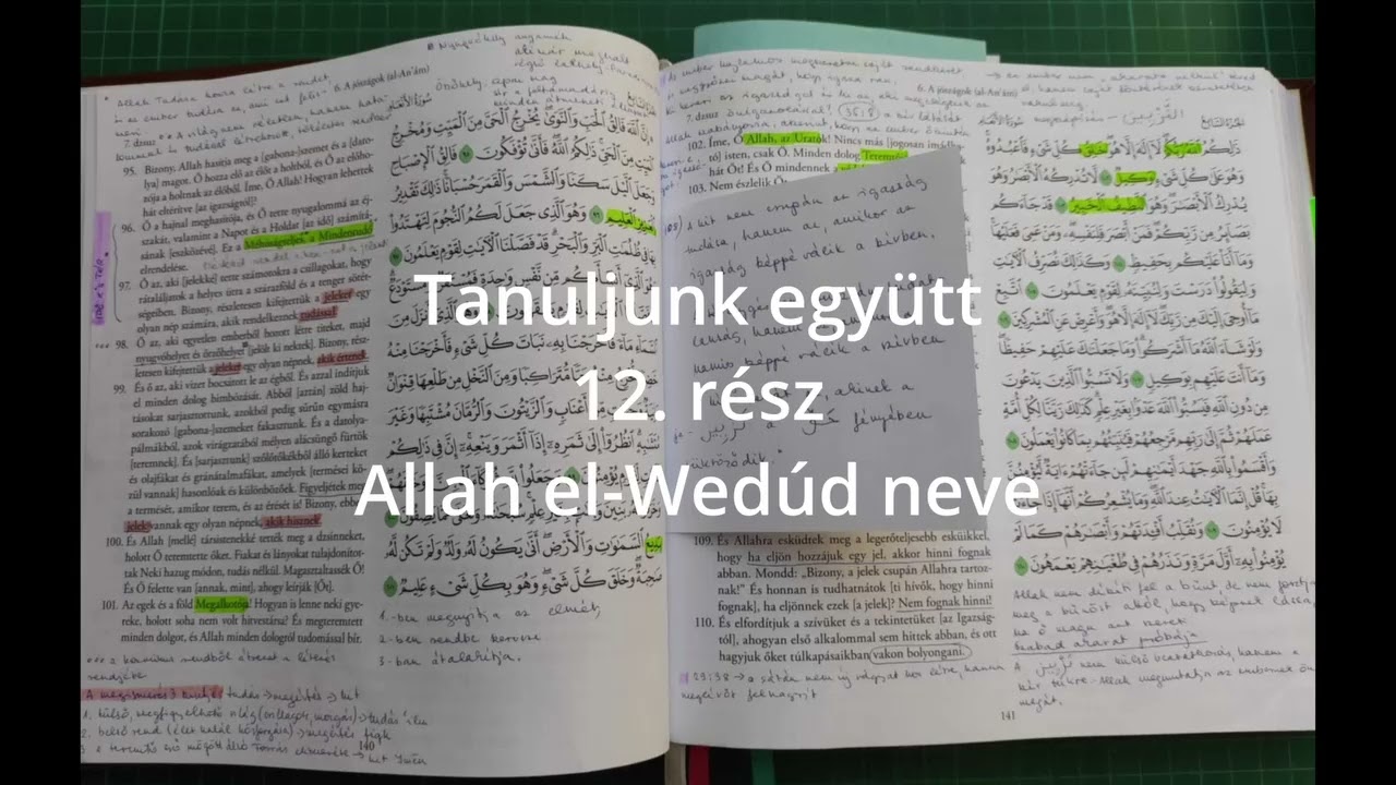 Tanuljunk együtt - 12. rész - Allah el-Wedúd neve