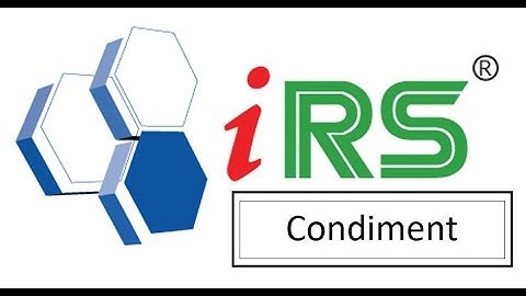 IRS FnB Plus - Condiment