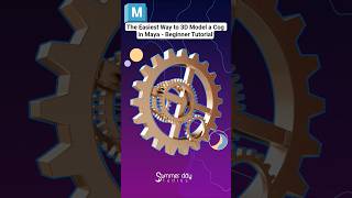 The Easiest Way to 3D Model a Cog in Maya - Beginner Tutorial ⚙️