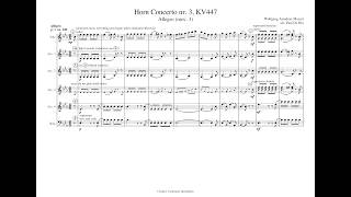 Horn Concerto nr  3, mov  3 Allegro, W A  Mozart