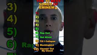 The 10 BEST SONGs of EminEm 👑🎤