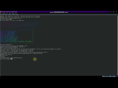 Automated Menu Driven program using python