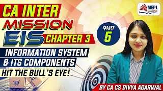 Mission EIS - CA Inter | CHP 3 Information System & It's Components - Part 5 | Divya Agarwal