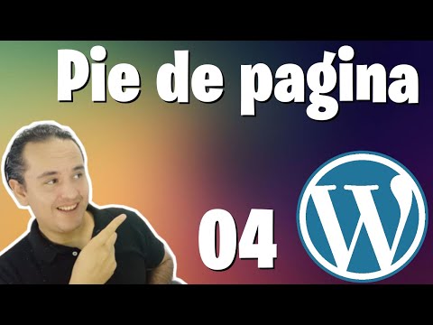 Agregar pie de pagina en WordPress