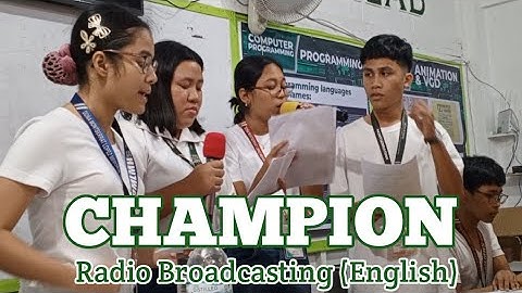 DMLMHS || RADIO BROADCASTING (ENGLISH) || SECONDARY