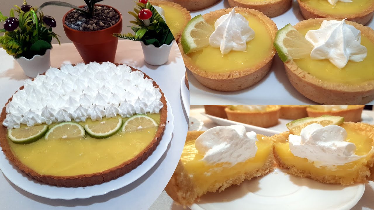 تارت و تارتولات الليمون بعجينة مقرمشة و مقادير مضبوطة Tarte et tartelettes au citron