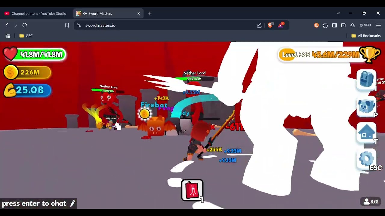 Swordmasters.io Part 13! - Level 400, Aqualand!