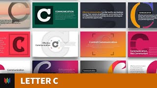 Letter C Typography PowerPoint Templates screenshot 2