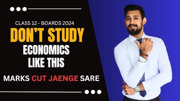 How to Study Economics | Class 12 | Don