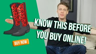 KNOW THESE THINGS when Buying Cowboy Boots Online