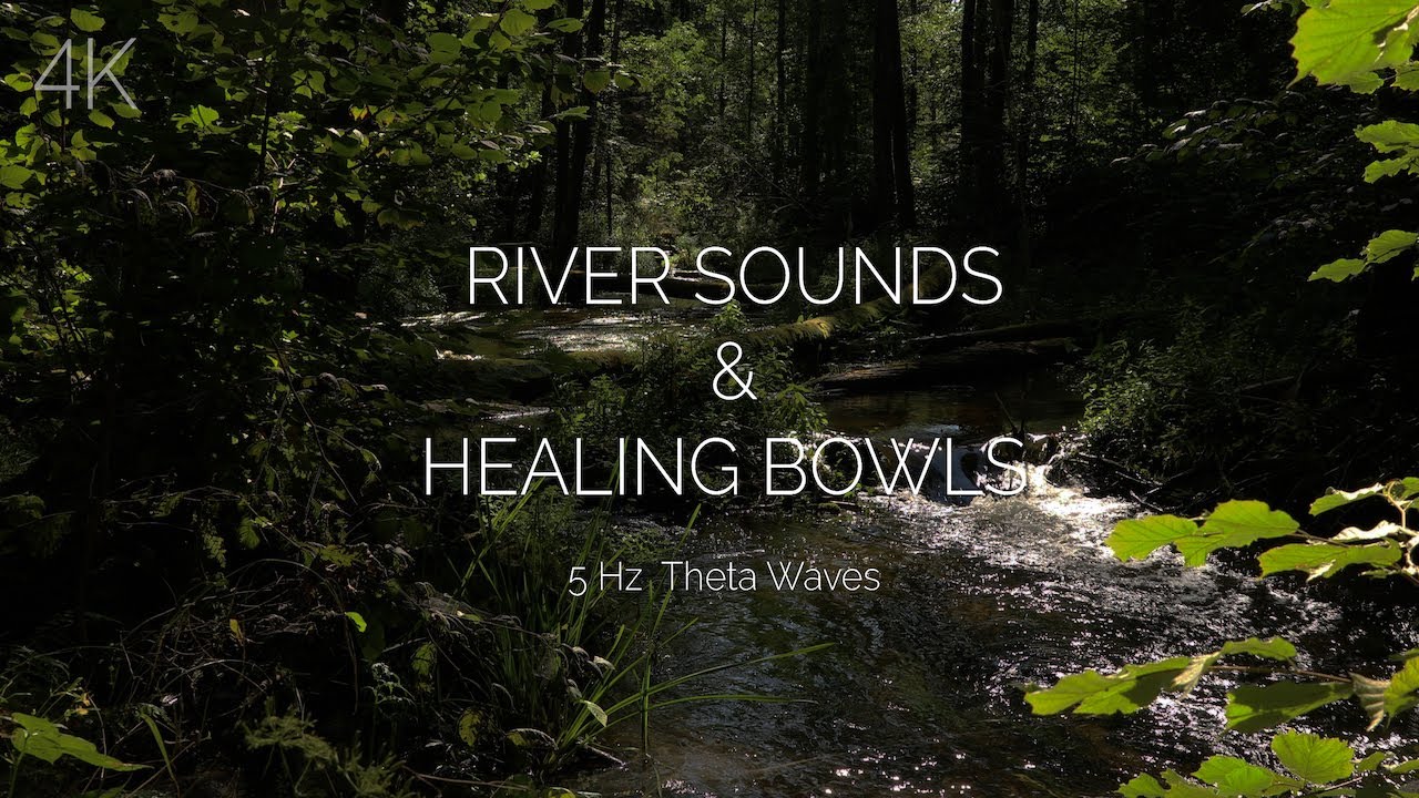 Summer Memory | Healing Bowls & River Sounds with 5Hz Theta Waves 10H for Sleep & Meditation