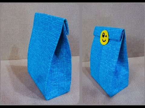 How to make a PAPER BAG ? Easy+Quick