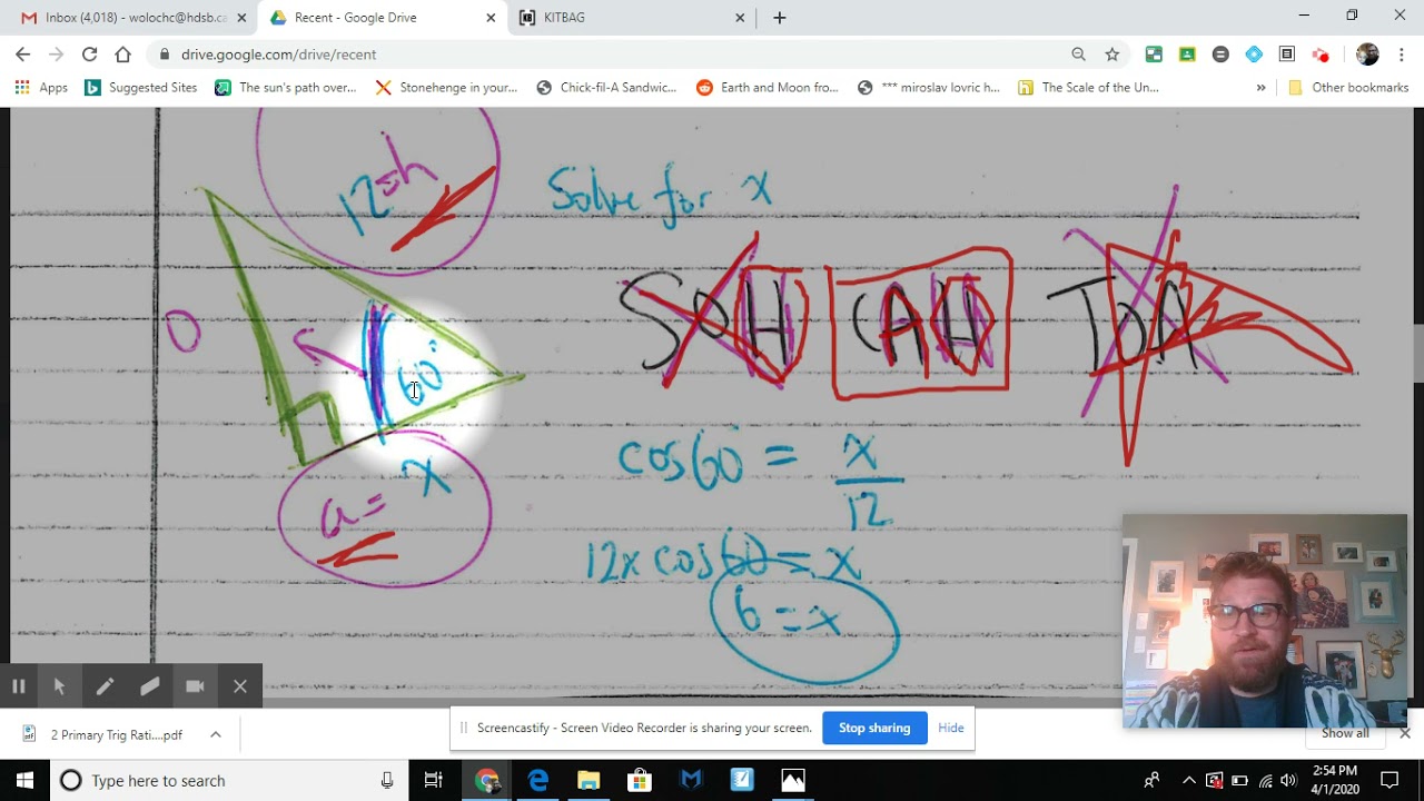 Soh cah toa reciprocal trig ratios youtube