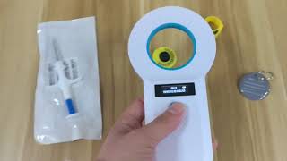 Yanzeo Ar180I Pet Microchip Reader, Bluetooth 2.4G Emid Fox-B 134.2Khz125Khz Pet Id Reader