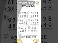 DAILY SUMS WORKSHEET 7-3-26 #WORKSHEET #MATHS #CBSE #NCERT #PRACTICE #cbse #maths #cbse#mathematics