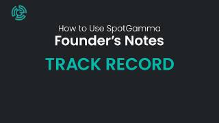 Track Record | Founder's Notes Walkthru #8