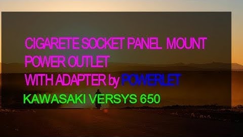 POWERLET CHARGER/ADAPTER KAWASAKI VERSYS 650