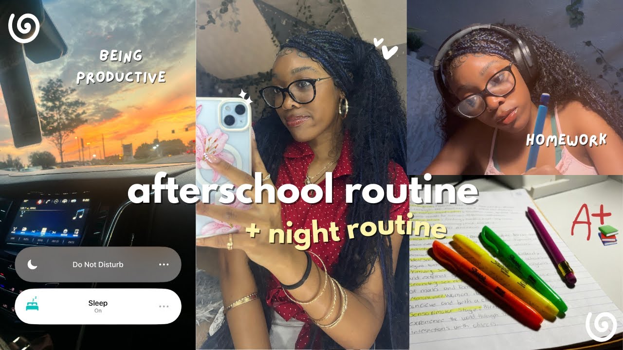 AFTER SCHOOL *REALISTIC*  ROUTINE📓🎧: productive, homework, self care, relaxing, + more!