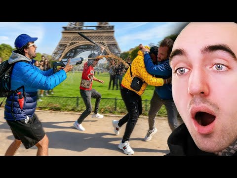 Zikurat reacts I Fought Scammers in Paris! *attacked*