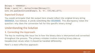 Converting a Binary String to a String Representation in PHP: Solving the Mystery of 00000010 Net Worth