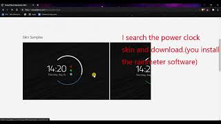 rainmeter | episode 1 | install power clock skin screenshot 5