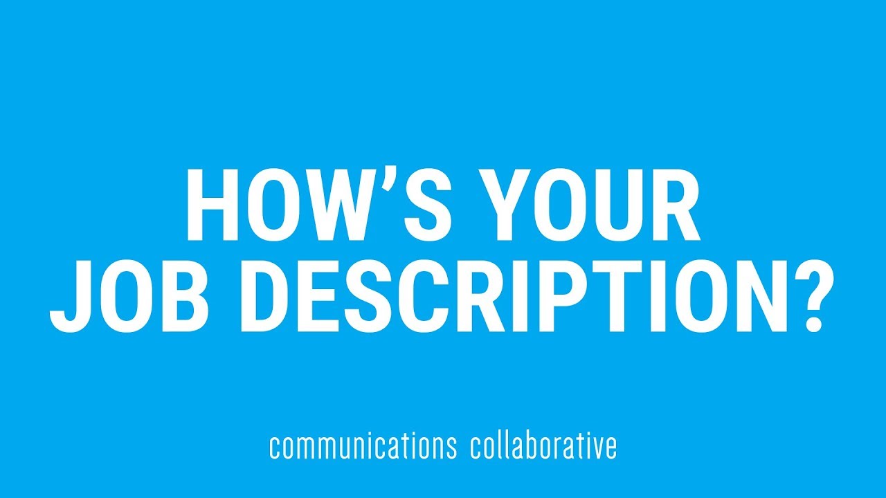 How s Your Job Description YouTube