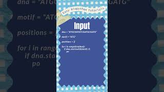 tutorial 6 #bioinformatics #biopython #coding