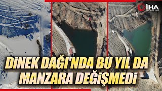 1744 Rakımlı Dinek Dağında Kuraklığın Fotoğrafı