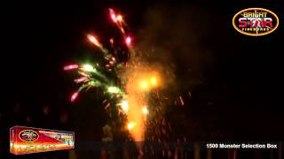Famous Bright Star Monster Selection Box - 13 Low Noise Fireworks @ AstoundedFireworks Wealth