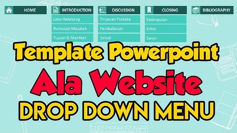 CARA MEMBUAT MENU DROP DOWN DI POWERPOINT