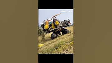 Máy Cắt Lúa Biến Hình #agrimotor #maycatkubota #tractor #máycàymiềntâytv