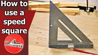 How to use a speed square | cutting angles